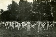 Gymnastikuppvisning i Visby, 1922