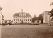Vy över Frimurarbarnhuset i Kristineberg, omkr. 1890.