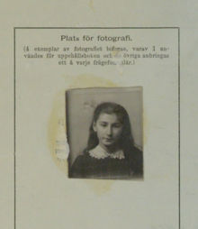 Fejga Kornblom ansökte om svenskt medborgarskap 1918