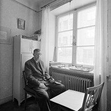 Utställningen Söder i konsten, 1955. Bengt Djupfeldt, konstnär