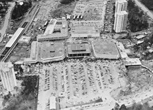 Farsta centrum från ovan vid invigningen den 23 oktober 1960