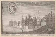 Magnus Gabriel de la Gardies palats i Stockholm från öster