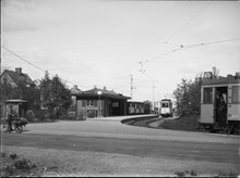 Skarpnäck, ändhållplats för spårvagnar