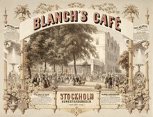 Affisch för Blanchs café