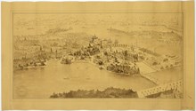 Panorama över planerad Stockholmsutställning 1897