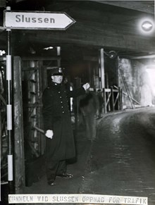 Katarinatunneln, Tunneln vid Slussen