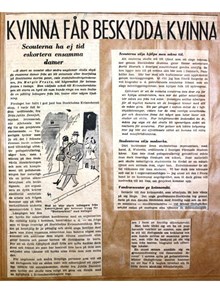”Kvinna får beskydda kvinna” – artikel 1943 