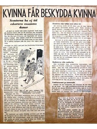 ”Kvinna får beskydda kvinna” – artikel 1943.