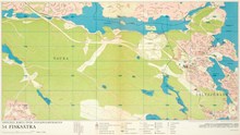 Karta "Fisksätra" år 1970