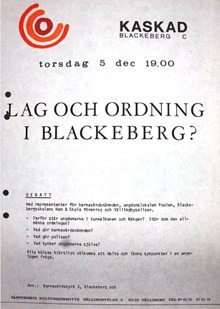 Lag och ordning i Blackeberg?