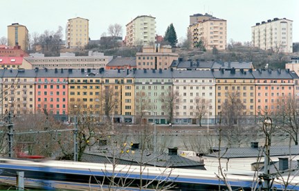 Vy över Stadshagen och Kungsholms Strand från Rörstrandsgatan