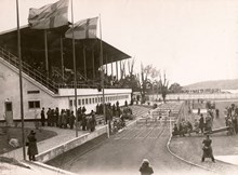 Häcklöpning vi invigningen av Kristinebergs Idrottsplats, 25 maj 1933