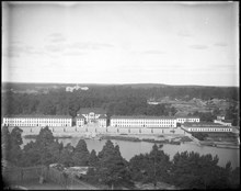 Utsikt över Karlbergs Slott från Kungsholmssidan