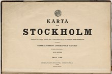 1909 års karta över Stockholm