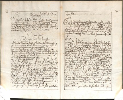 Uppslag i Södra förstadens kämnärsrätts protokoll för år 1658