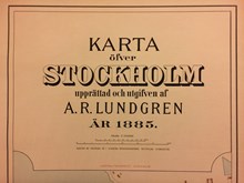 1885 års karta över Stockholm (Lundgren)