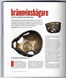 Brännvinsbägare : en brännvinsbägare från Stallkanalen / artikelförfattare: Kerstin Söderlund och Helena Fennö