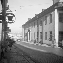 Stadsmuseet, Götgatan 1. Götgatan norrut mot Södermalmstorg