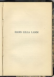 Hans lilla lamm / Maria Sandel
