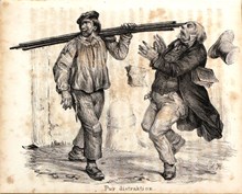  "Hufvudstadens nöjen - Pur distraktion" (teckning 1841) 