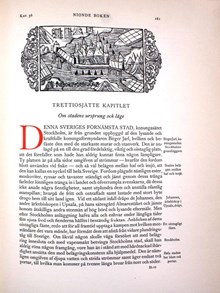 Olaus Magnus berättar om Stockholm 1555