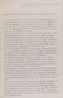 Ordningsbestämmelser i skolmatsalen 1947 - förslag från Överlärarkollegiet