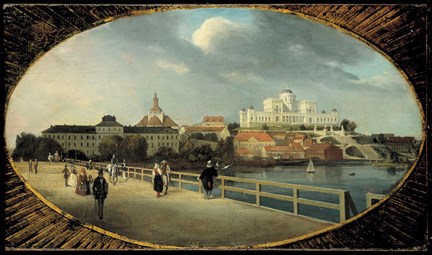 Förslag till Nationalmuseum på Kungsklippan 1845. 