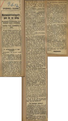 Utvisningar av mormoner 1912