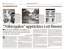 "Näktergalen" upptäcktes i ett fönster