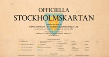1954 års "Officiella Stockholmskartan", samlingspost 11 blad