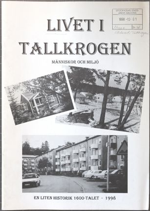 Tryckt broschyr om Tallkrogen