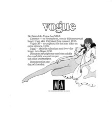 Annons för Vogue strumpbyxor från MEA
