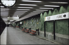 Alby tunnelbanestation å 1978