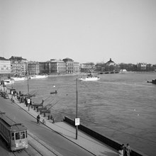 Strömgatan och Södra Blasieholmshamnen från Operaterrassen