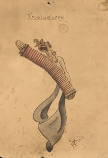 Teckning på trubadur, Mälarvarvet