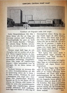 Kärrtorps centrum snart klart - text 1959 