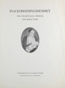 Barnavärns inackorderingshem för mödrar och barn - historik 1931