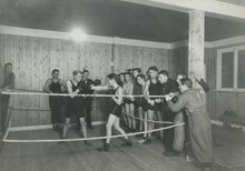Östermalms idrottsplats: Boxningsträning 1931