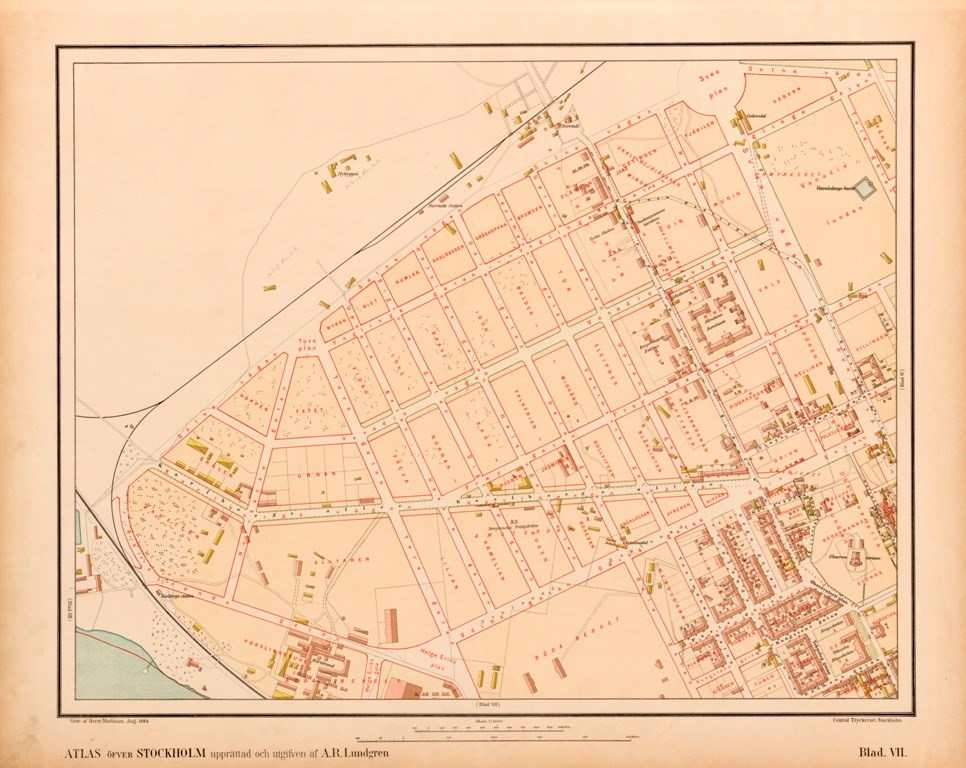 1885 års karta, blad 7 (Lundgren) - Stockholmskällan