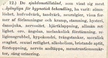 Hypnotismen sammanfattad i tolv punkter - Dr Nyströms föreläsningsanteckningar