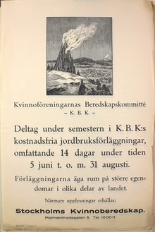 Utbildning för kvinnor i beredskapsarbete 1941