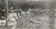 Landstormssoldater vid Haga 1915