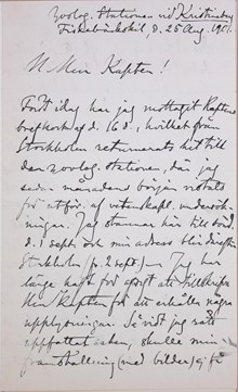Olika ”ansigtstyper” i Dalarna – brev från Gustaf Retzius till P.K. Wahlström 1901