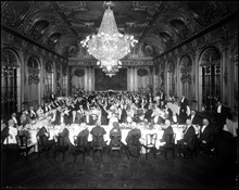 Föreningen Skandinavier på fest i Spegelsalen på Grand Hotel vid Södra Blasieholmshamnen 8
