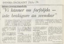 Romer i Fittja 1974 - bråkstakar?