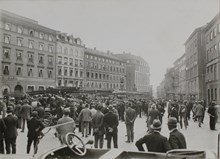 Brandkårsuppvisning vid Brunkebergstorg 1921 