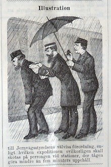Illustration. Bildskämt i Söndags-Nisse – Illustreradt Veckoblad för Skämt, Humor och Satir, nr 49, den 8 december 1878