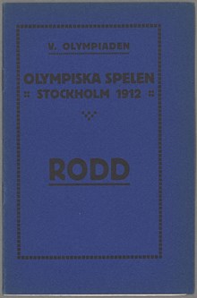 Rodd - tävlingsregler OS 1912