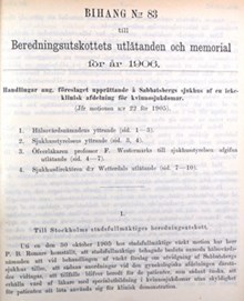 Kvinnliga patienters rätt att neka till läkarstudenters observation - debatt i stadsfullmäktige 1906