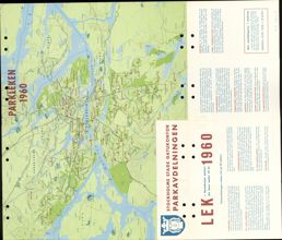 Karta över parkleken i Stockholm 1960